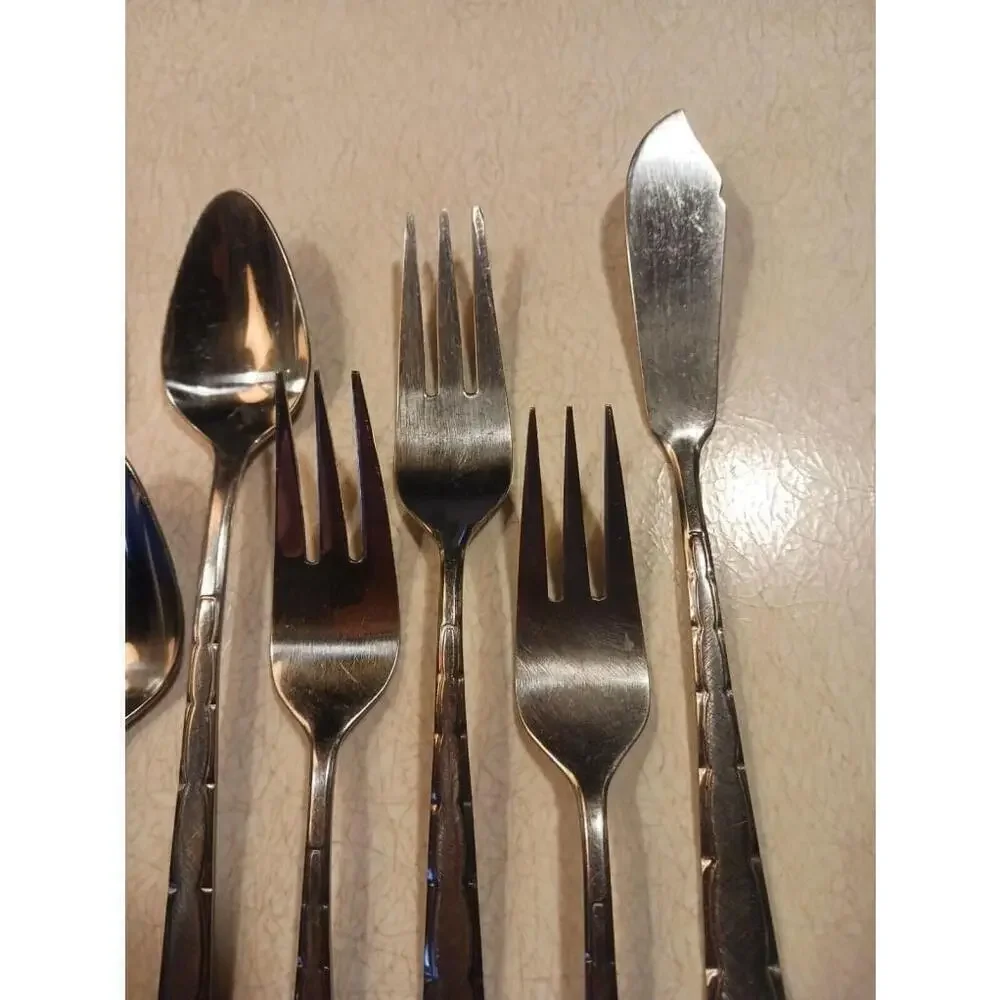 Lifetime Cutlery TOSCA Flatware 7 Piece Lot Forks Spoons Knife